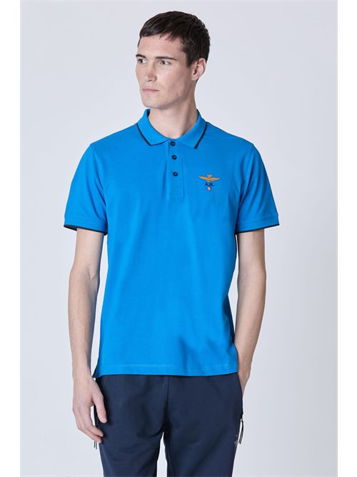 polo uomo blu AERONAUTICA MILITARE | PO1308P82/21307
